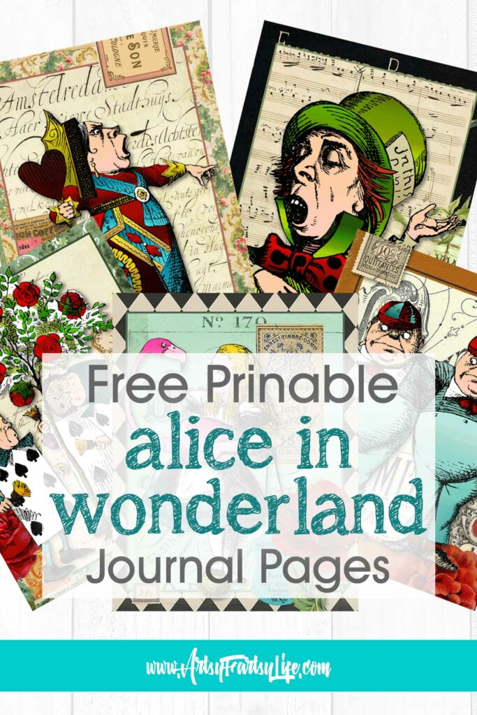 Alice In Wonderland Journal Pages - Free Printable