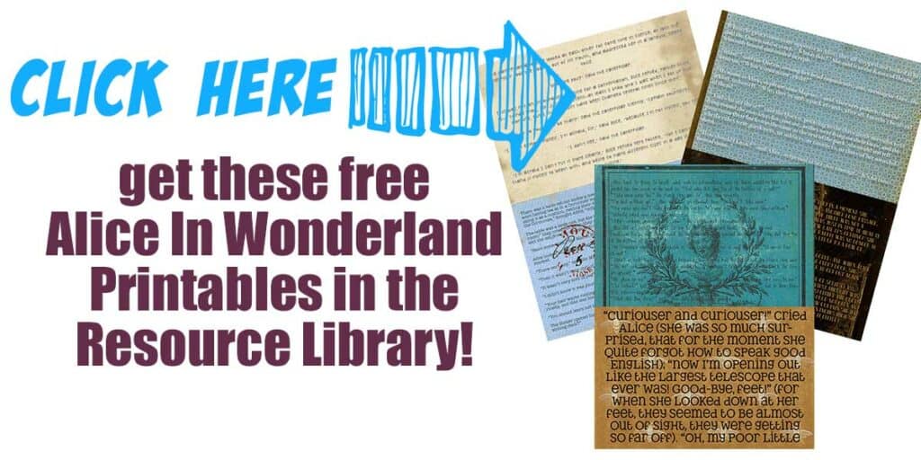 Click here to get the free Alice In Wonderland background papers
