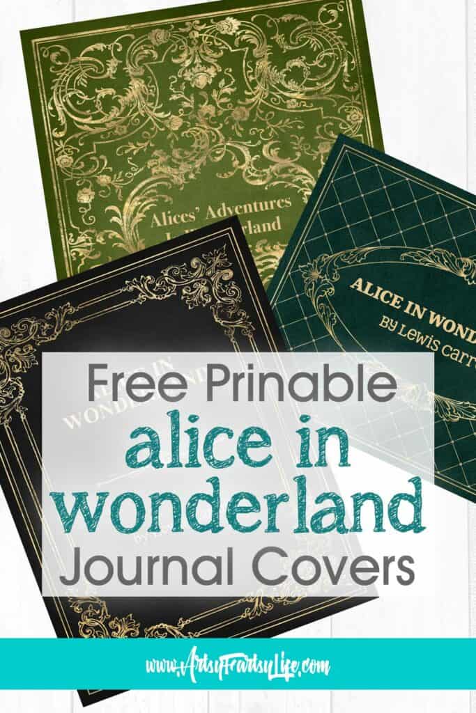 Free Printable Alice In Wonderland Book Covers