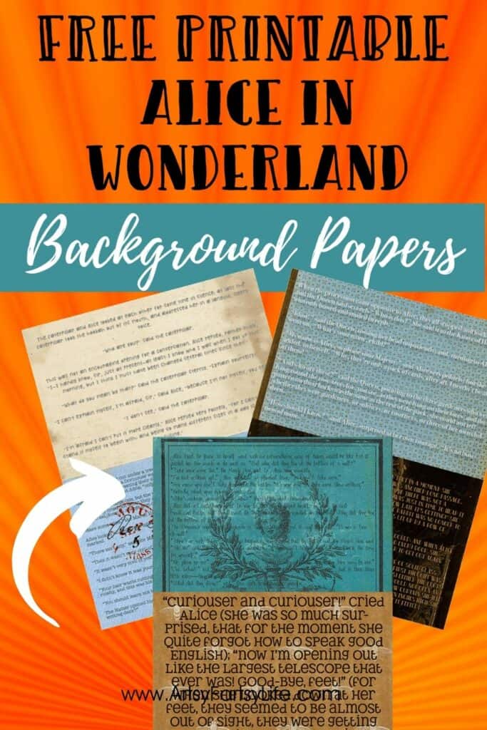 Alice In Wonderland - Free Background Papers · Artsy Fartsy Life