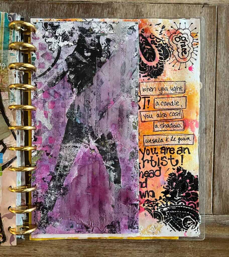 Adding Different Sized Pages In Art Journals