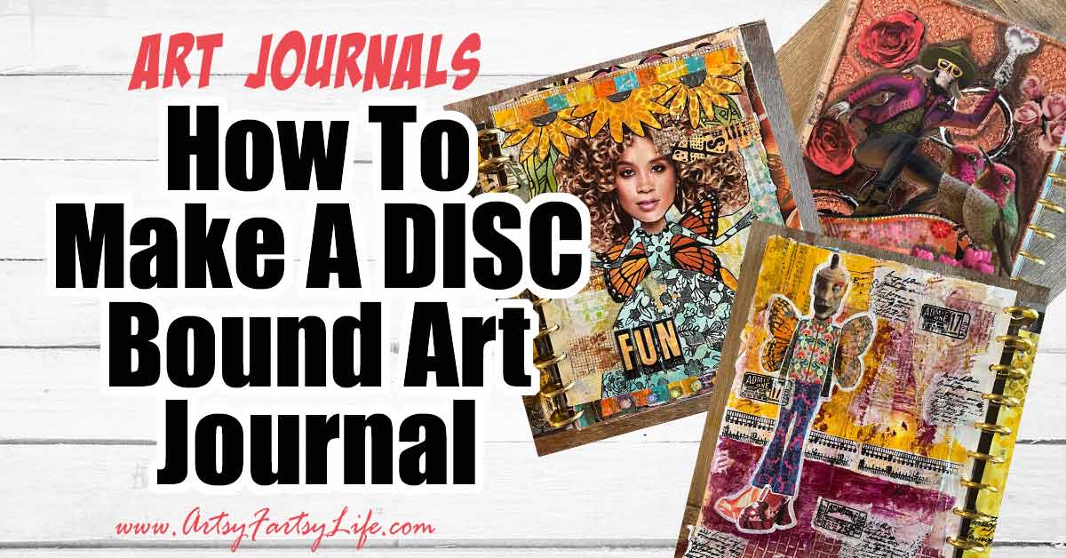 DIY disc bound art journal