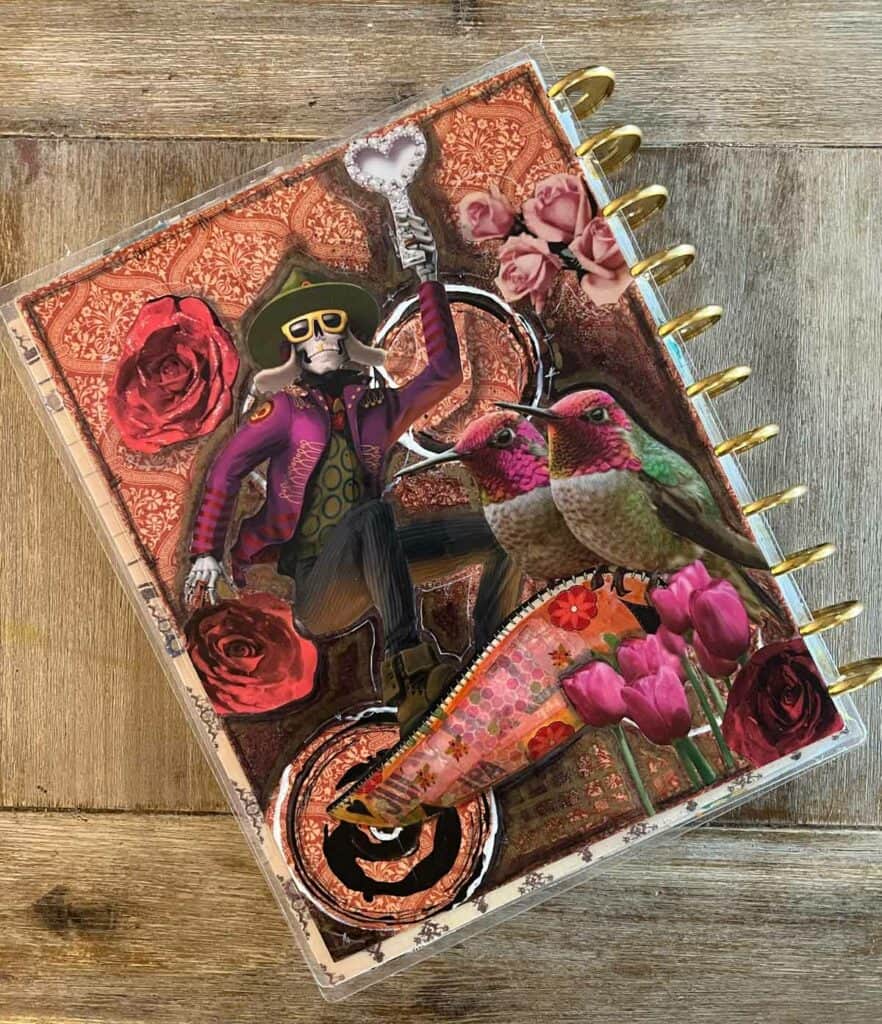 Laminated Cover - Disc Bound Art Journal Page