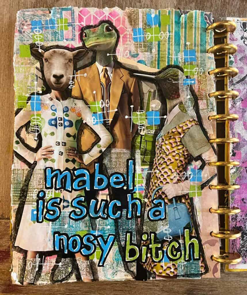 Mabel Is Such A Bitch Magazine Collage