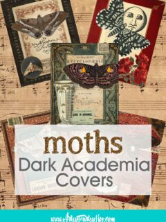 Free Printable Moth Journal Page Covers (Commercial License)