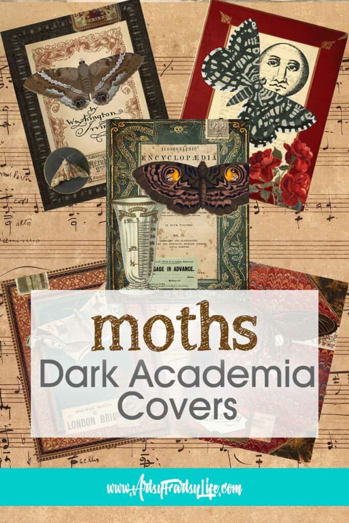 Free Printable Moth Journal Page Covers (Commercial License)
