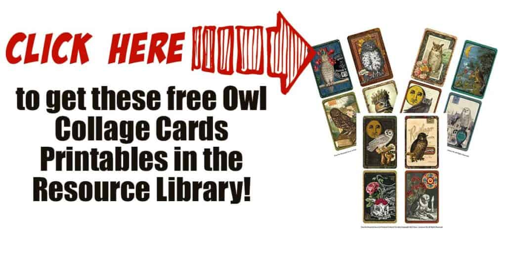 Click here to get the free printable owl collage cards!