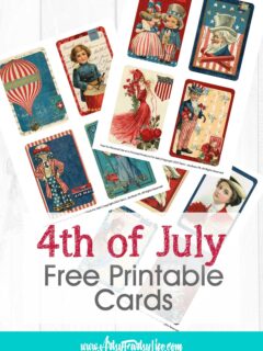 4th of July Journal Cards Free Printable