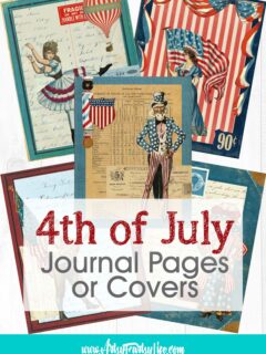4th of July Journal Pages or Covers Free Printable