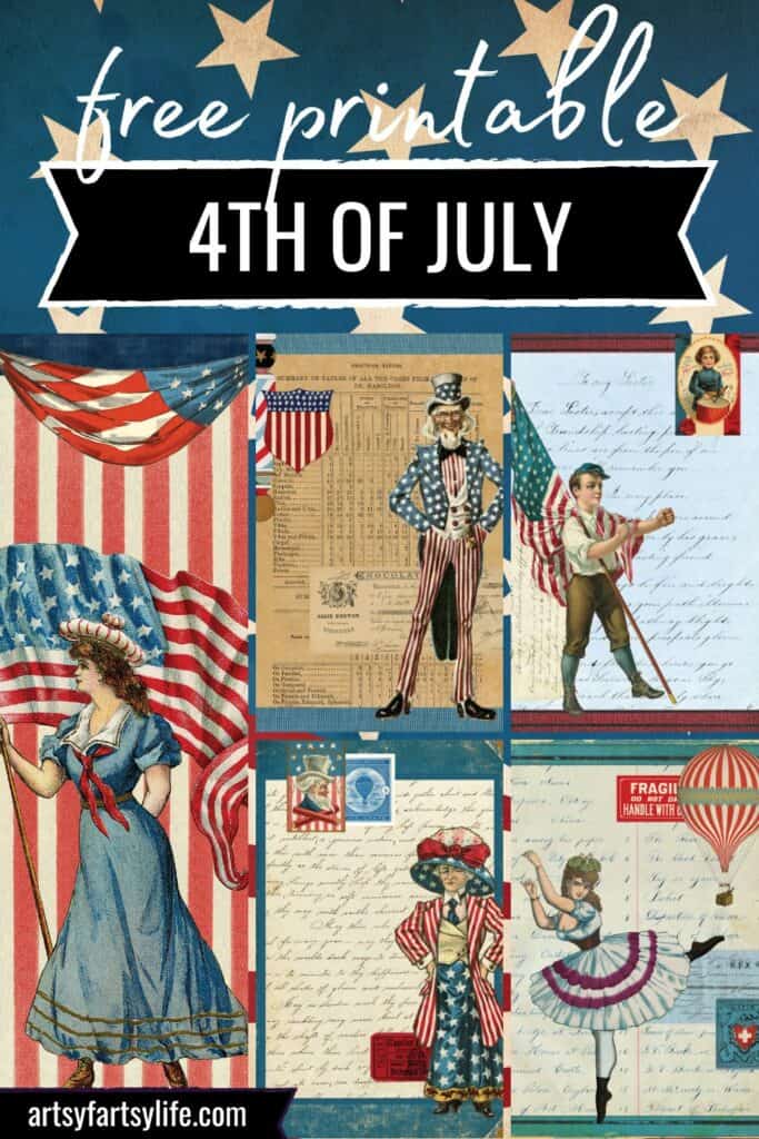 Free 4th of July Printable Pages For Journals or Scrapbooks
