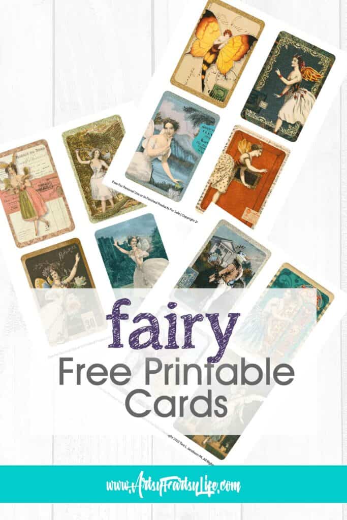 Fairy Cards Collage Sheets - Free Printables
