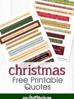 Christmas Quotes For Art Journaling (Includes Free Printable)
