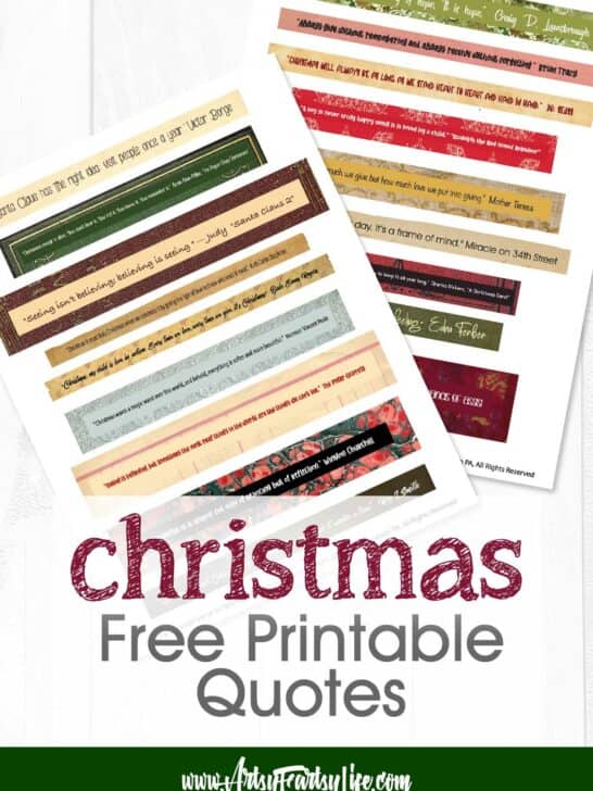Free Christmas Printables – Artsy Fartsy Life