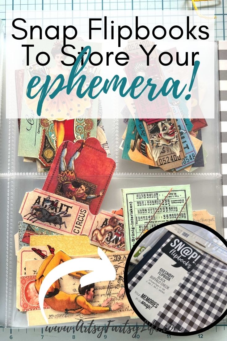 How To Use Snap Flipbooks For Ephemera Storage