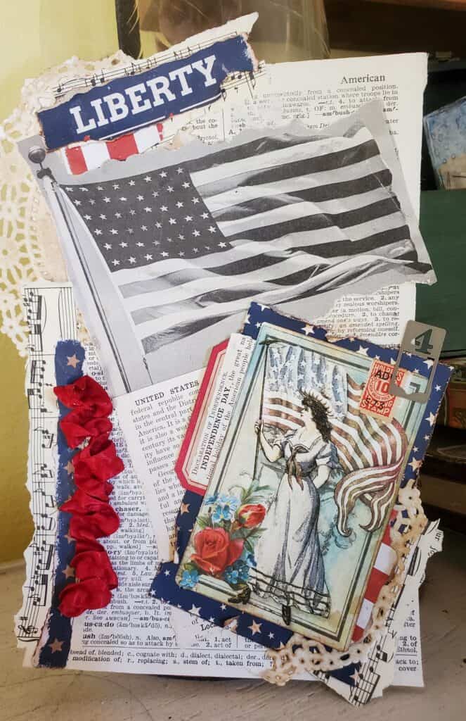4th of July Collage Page Made by Francie