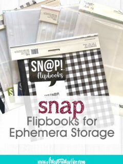 How To Use Snap Flipbooks For Ephemera Storage