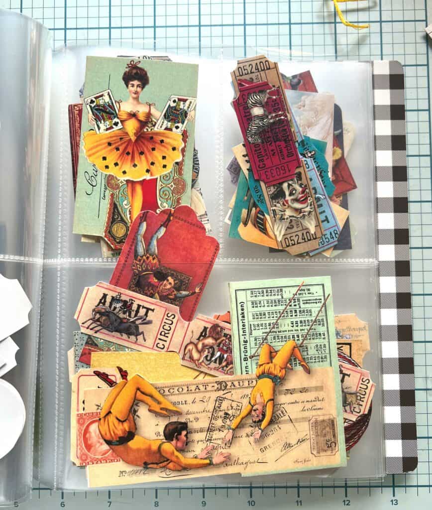 Snap Flipbooks For Ephemera Organization - Craft Room Storage