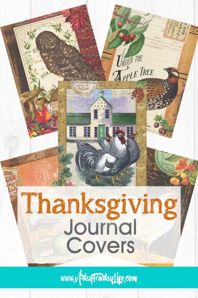 Free Printable Thanksgiving Journal Cover Page (Commercial License)