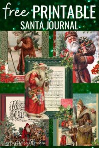 Santa Journal Covers or Wall Art - Free Printable · Artsy Fartsy Life