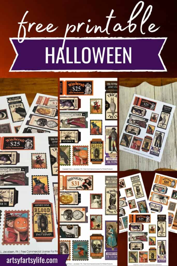 Halloween Ephemera For Junk Journals, Scrapbooking or Mixed Media