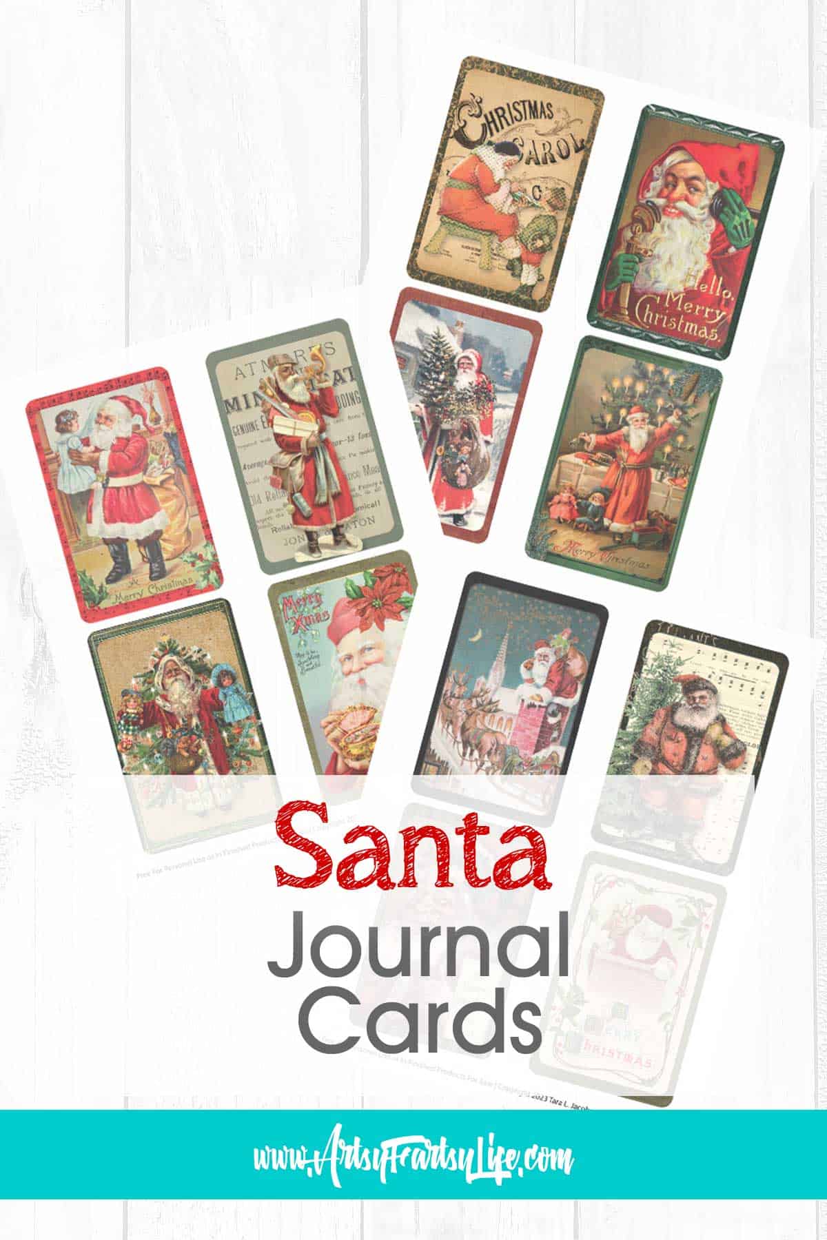 Santa Christmas Cards - Free Printables