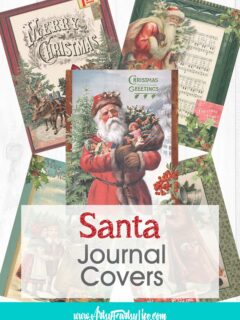 Santa Journal Covers or Wall Art - Free Printable