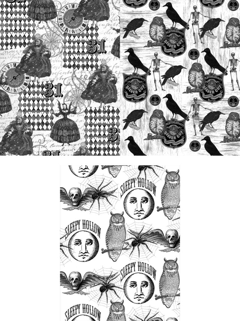 All Three Halloween Collage Sheets!