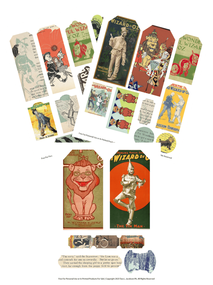 Wizard of Oz Tags & Tickets Free Printable · Artsy Fartsy Life