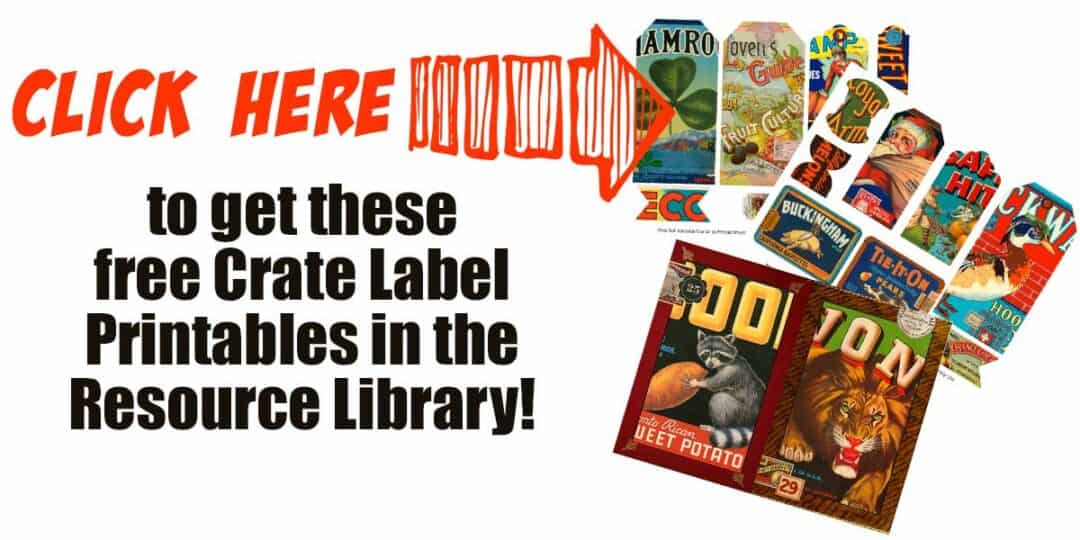 Vintage Fruit Crate Labels Collage Sheets - Free Printable · Artsy ...
