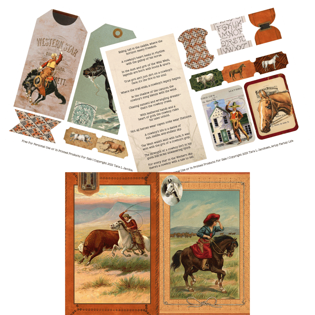 Cowboy and Cowgirl Old West Free Printables
