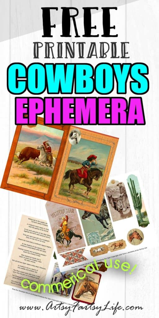 Cowboy and Cowgirl Old West Free Printables