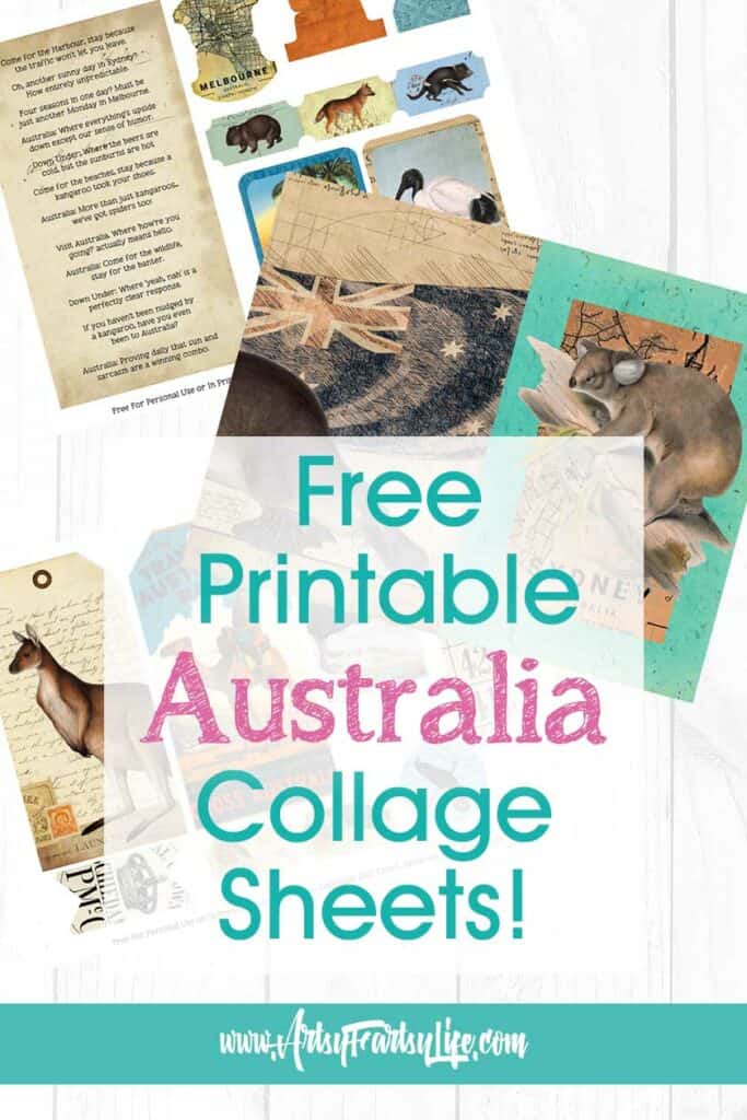 Free Printable Australian Ephemera Collage Sheets

