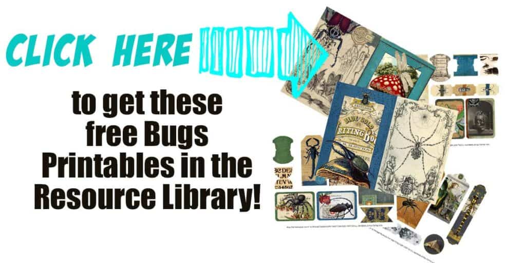 Bugs! Free Printable Ephemera Collage Sheets

