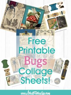 Bugs! Free Printable Ephemera Collage Sheets