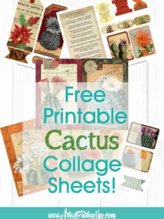 Cactus Vintage Ephemera Collage Sheets - Free Printables