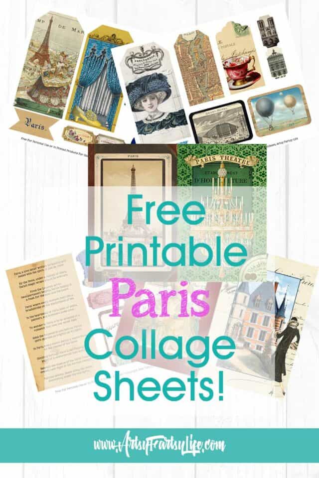 Paris - Free Printable Travel Vintage Ephemera · Artsy Fartsy Life