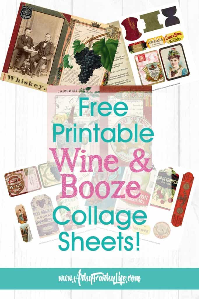 Wine and Booze Ephemera! Free Printable
