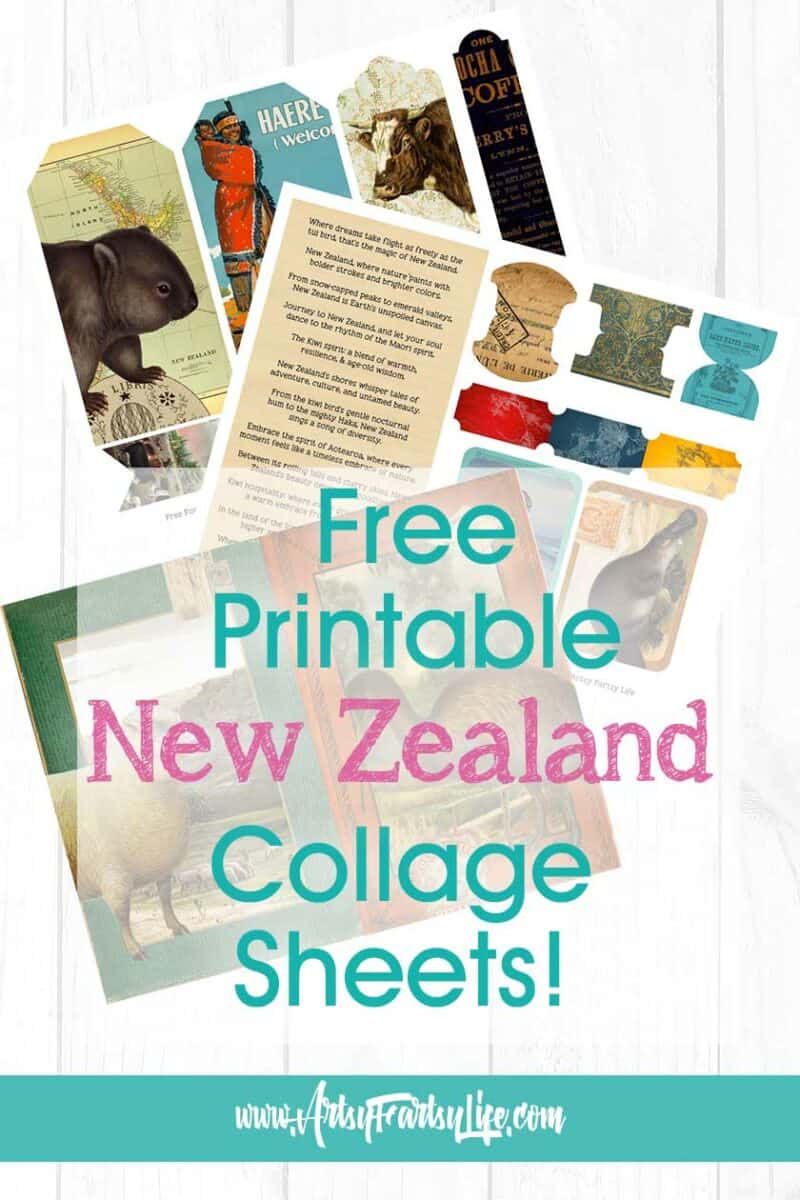 New Zealand Free Printables Ephemera · Artsy Fartsy Life