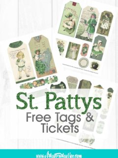 St Patricks Day Vintage Tags and Tickets