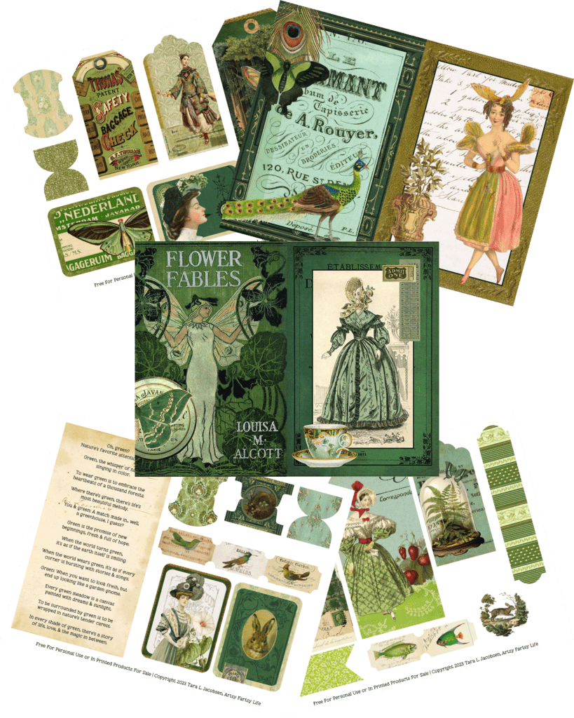 Green Things Free Printable Ephemera