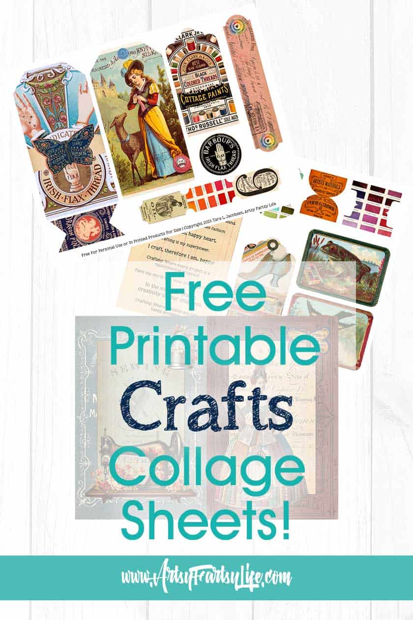 Crafting & Sewing Collage Sheets - Free Printables! · Artsy Fartsy