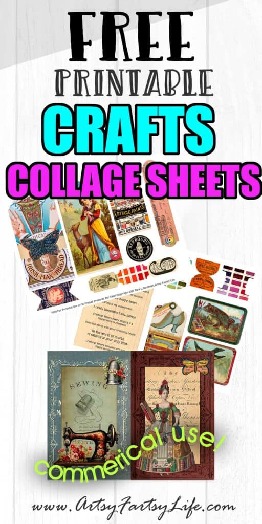 Crafting & Sewing Collage Sheets - Free Printables!
