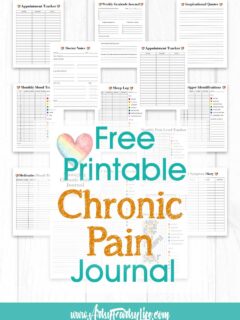 Chronic Pain Journal - Free Printable!