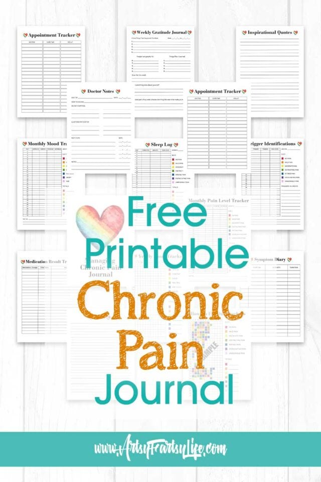 Chronic Pain Journal - Free Printable!