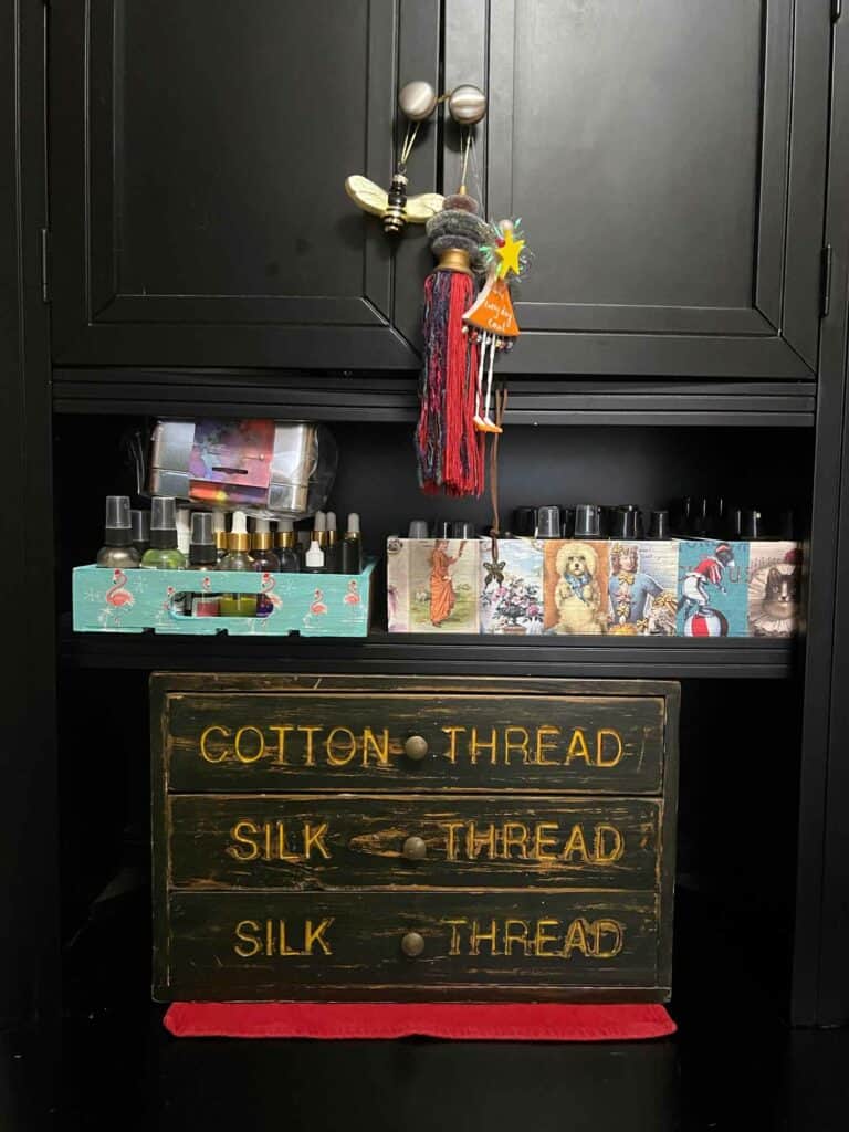 Black Bookcases - Craft Room Storage