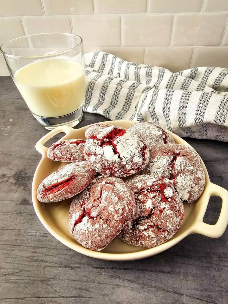 Red Velvet Cake Mix Cookies