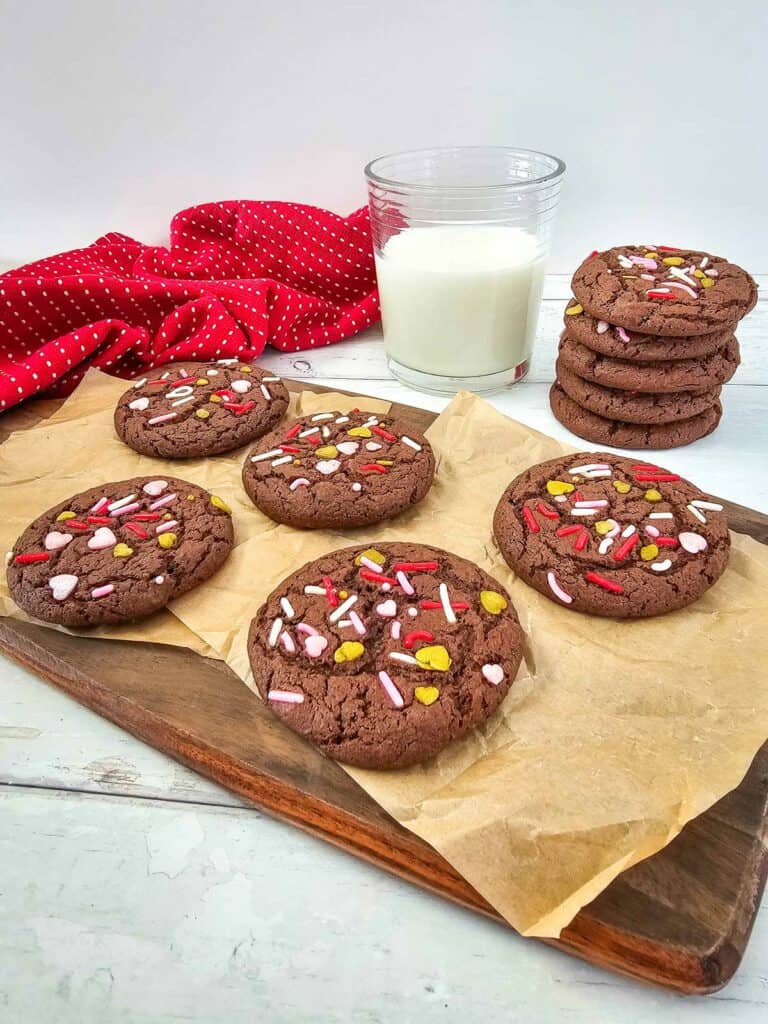 Soft & Chewy Chocolate Cake Mix Cookies
