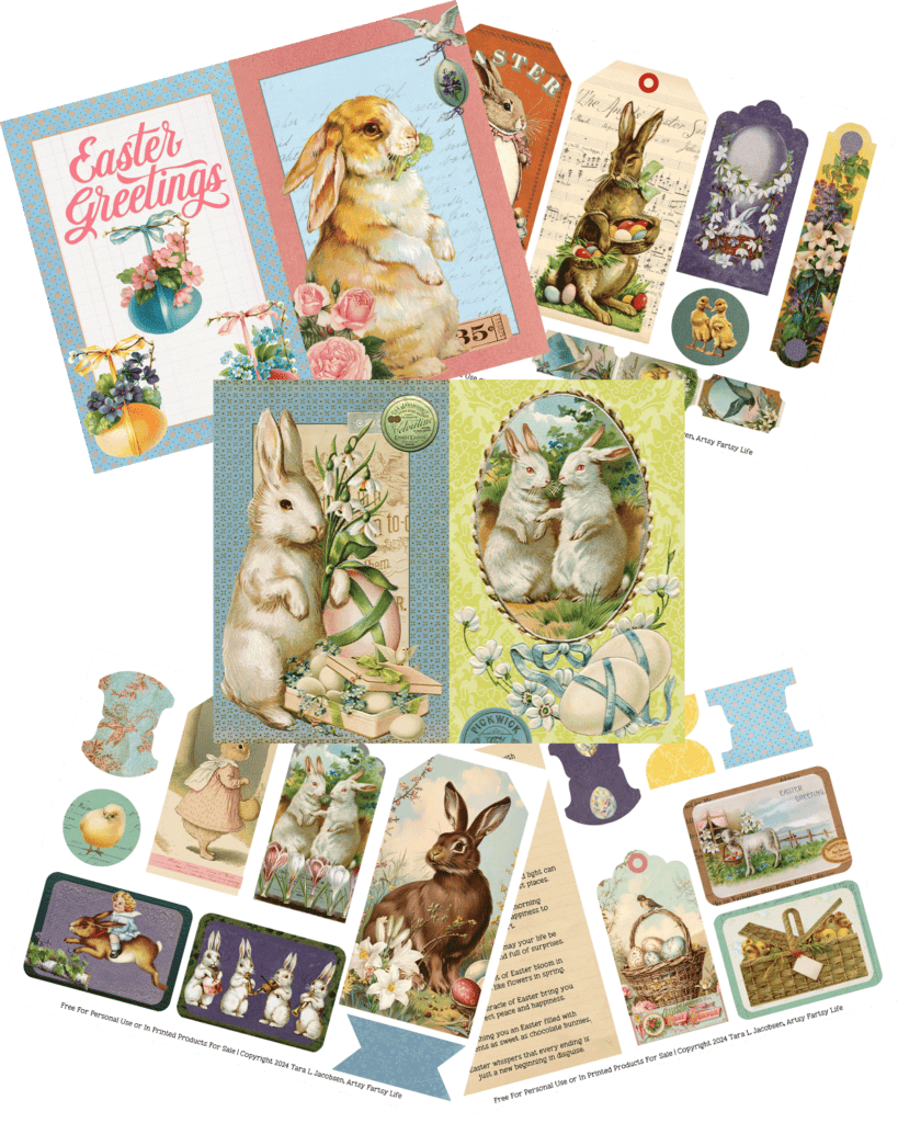 Easter Ephemera! Free Printable Collage Kit