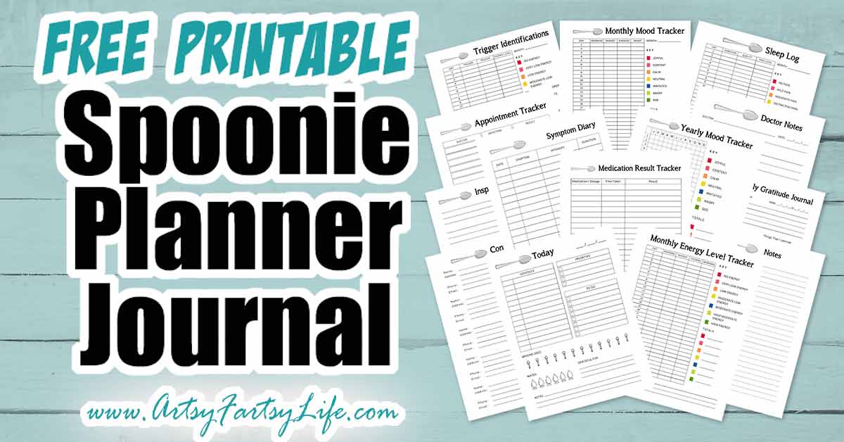 Free Printable Spoonie Planner – Artsy Fartsy Life