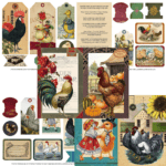 Vintage Roosters, Chickens, &amp; Ducks - Free Printable Collage Sheets ...